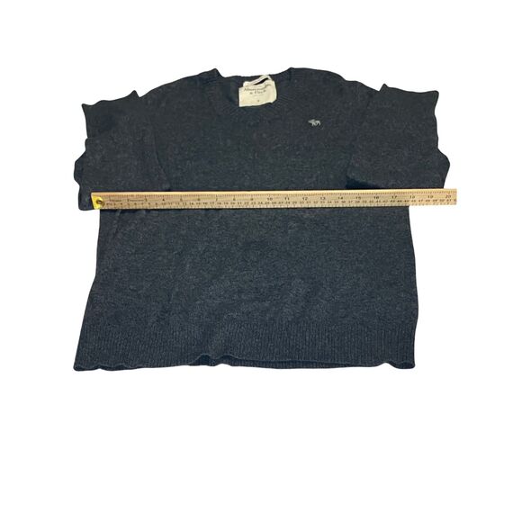 Abercrombie & Fitch Charcoal Gray Cashmere Blend Sweater Size S - Picture 6 of 9